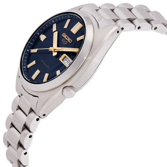 Seiko 5 Sports Automatic Blue Dial Silver Steel Strap Watch for Men - SRPL55K1 - Image 10